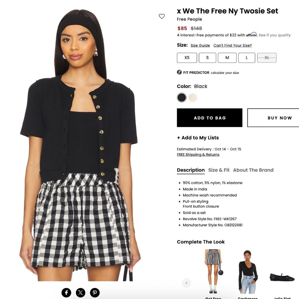 x We The Free Ny Twosie Set